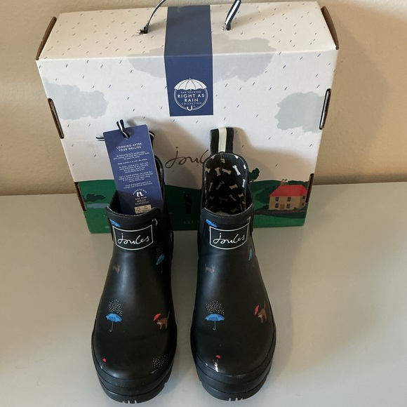 NWT in Box Size 6 Joules Wellibobs Rain Boots - Picture 1 of 6